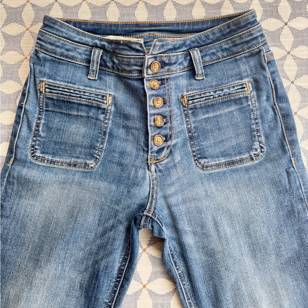 Anthropologie Light Blue High-Rise Jeans